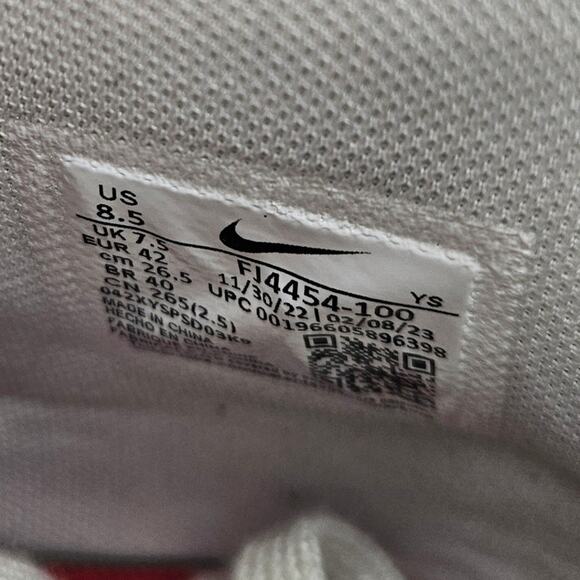 Nike Terminator High Red White Sneakers sz 8.5 Mens - Picture 8 of 8